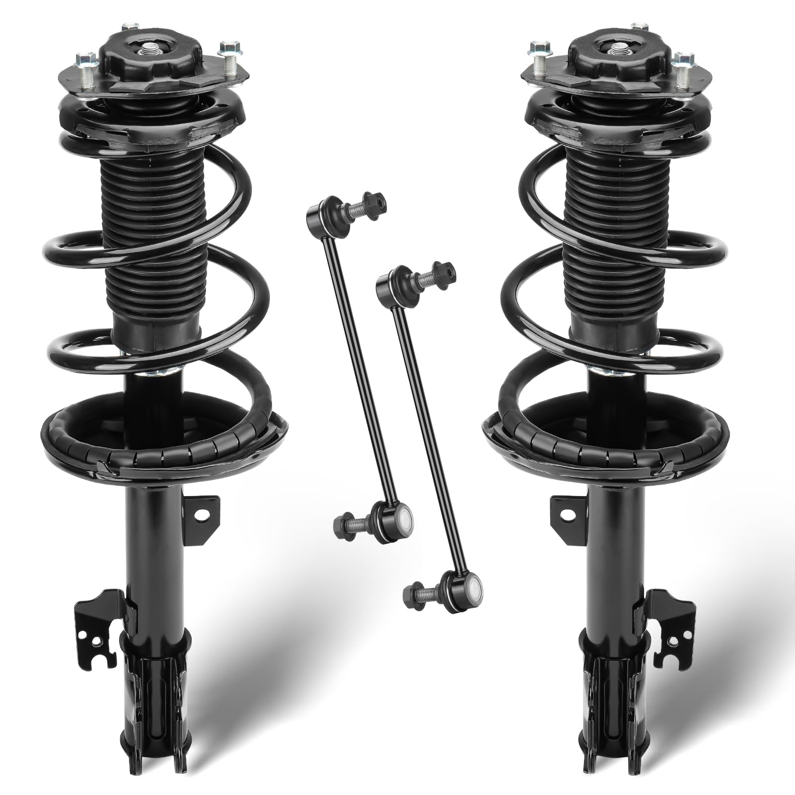 Photo 1 of ** BRAND NEW ITEM** Front Struts Assembly Shock Absorber & Sway Bars End Links Fit for 2004-2007 Toyota Highlander 3.3L AWD Only (w/o Hybird), Replace 632212 K90344 (4Pcs)