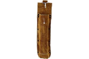 Flame-Resistant Electrode Bag/Welding Rod Pouch/welding rod holder/Leather Electrode Holder/ (gold brown)