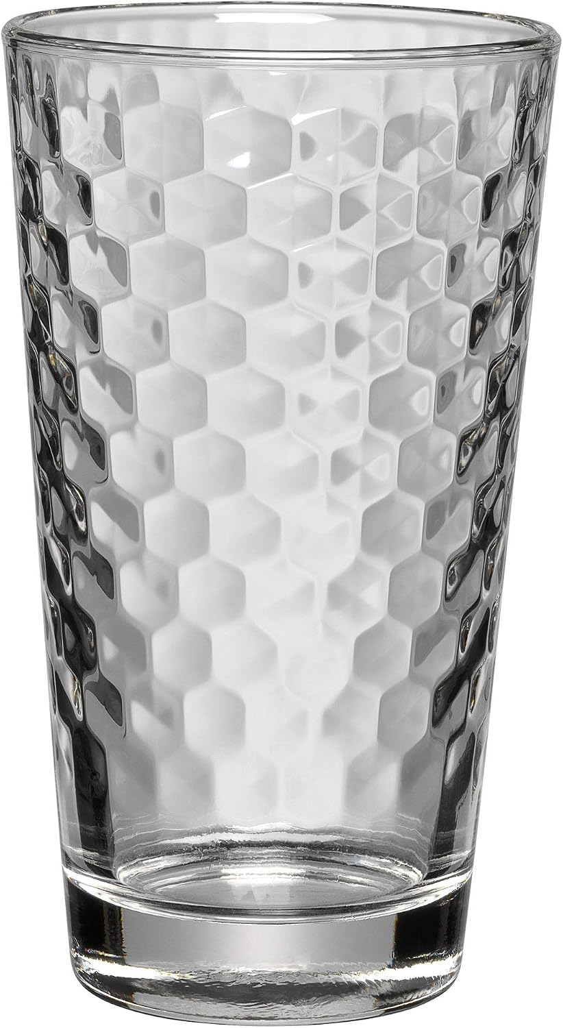 WMF Tumbler Glasses Set of 4 Tumblers with Honeycomb Structure Cocktail Long Drink Glass Heat Resistant Dishwasher Safe - Image 4