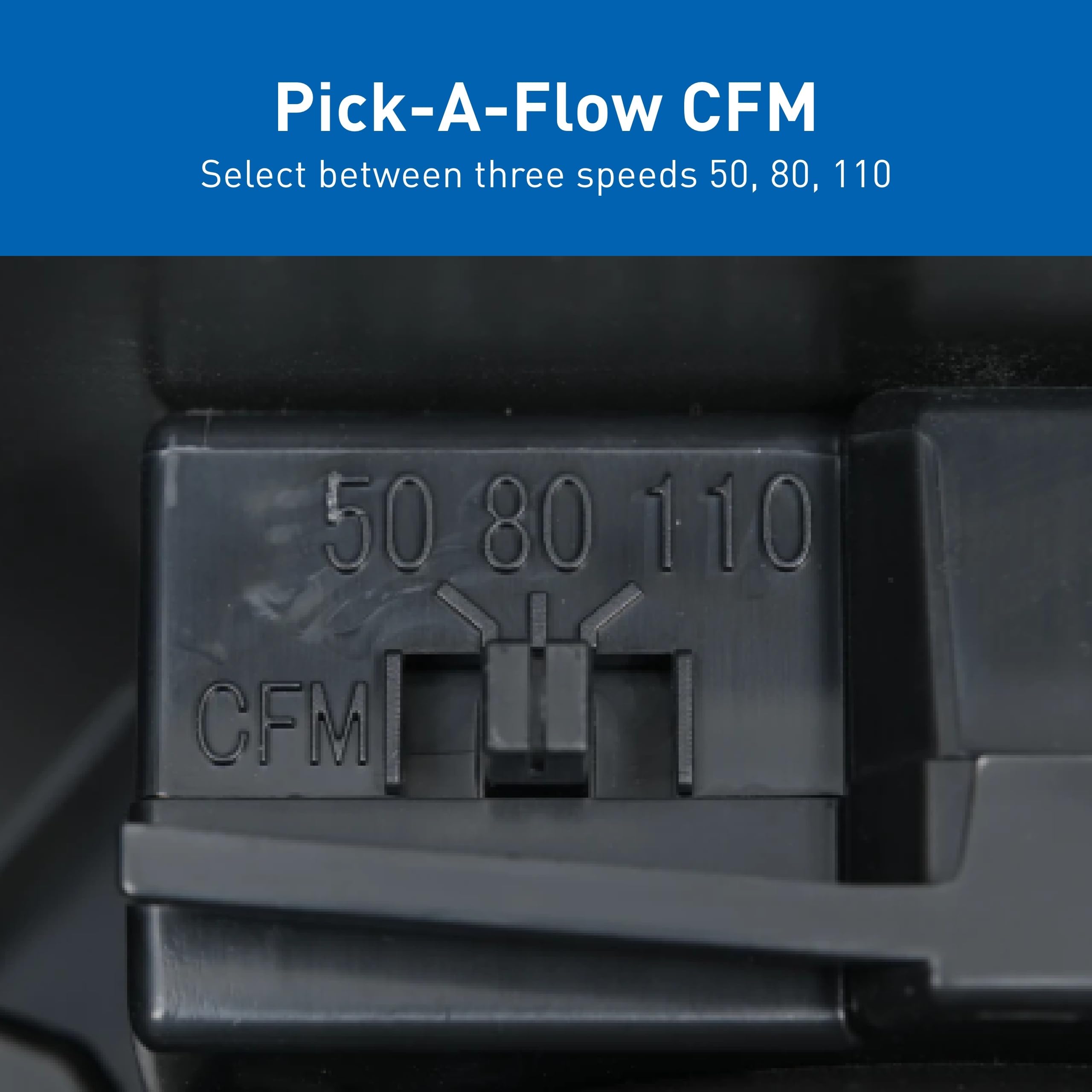 Panasonic WhisperFit Retrofit Ceiling Mount Bathroom Exhaust Fan, 50-80-110 CFM, FV-0511VF1