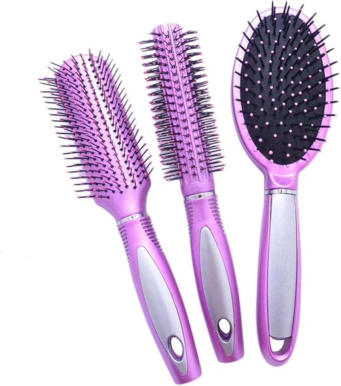 Luxury Salon Ladies Antistatic Hair Brush Set of 3 Professional