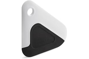 KOHLER K-8624-0 Kitchen Pot and Pan Dish Scraper, Silicone and Nylon, Heat Resistant, White and Charcoal, One Size