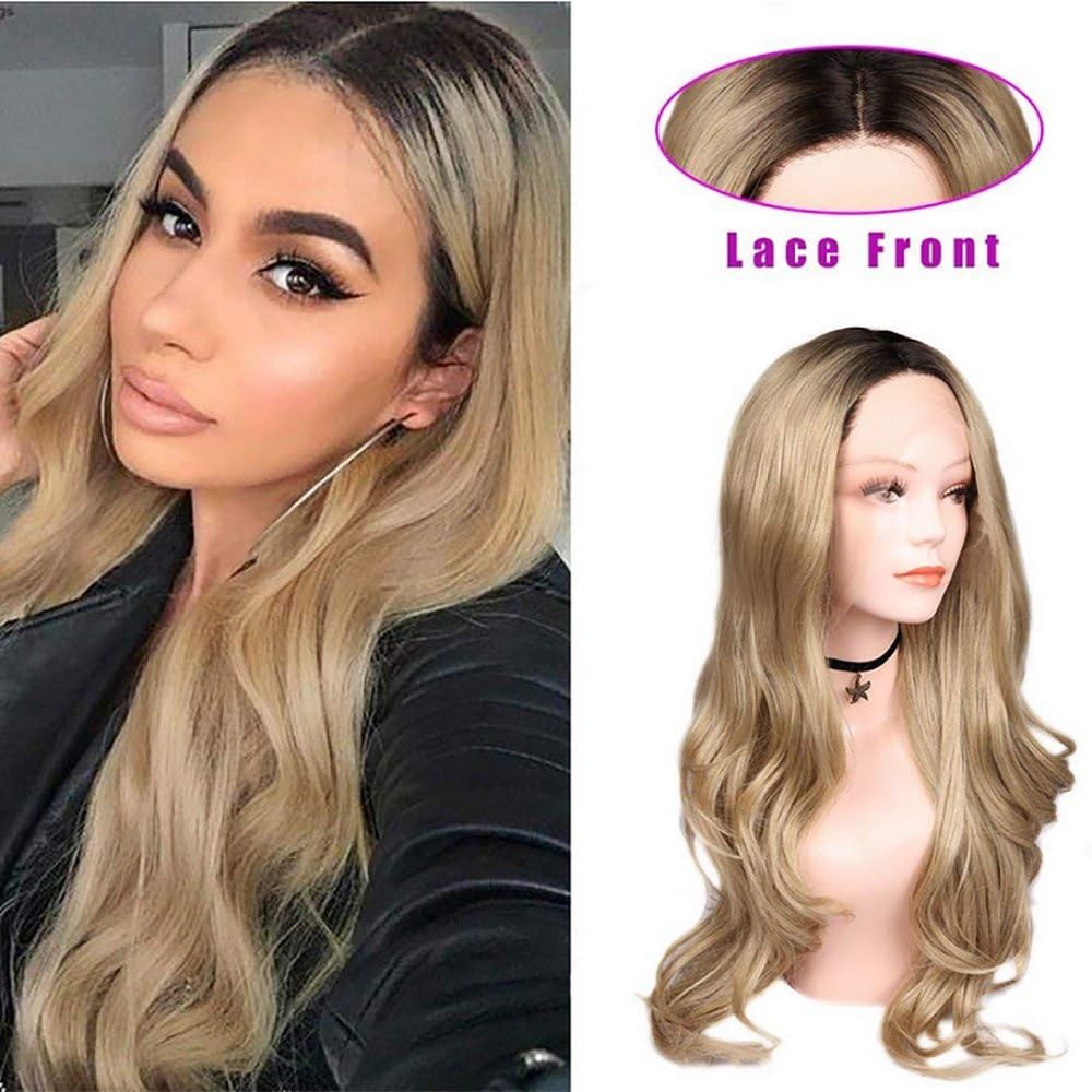 Amazon Com Ladies Soft Lace Front Wig Bleached Blonde Color Long