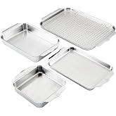Hestan Provisions OvenBond &ndash; 5-Piece Tri-ply Stainless Steel Ovenware Baking Sheet Set