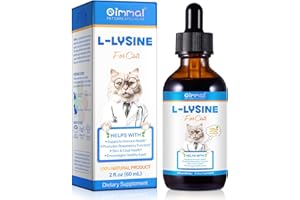 ALIVO L-Lysine for Cats, Immune Support Drops for Cats Feline Respiratory Health, Sneezing & Runny Nose - Pet Liquid Supplement for Eye Function & Cat Cold Relief - Chicken Flavor, 2 fl oz / 60 ml