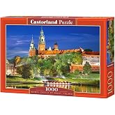 CASTORLAND 1000 Piece Jigsaw puzzle, Wawel Castle by Night, Poland, Royal heritage, Royal Castle, Adult puzzle, Castorland C-103027-2