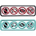 Service Dog Protected Under Federal Law Patch - 2 Pack Embroidered Hook & Loop Badge For Vest/Harness