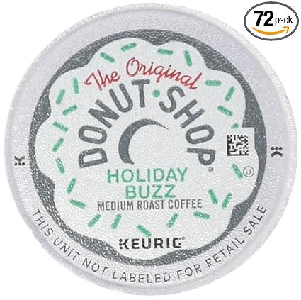 The Original Donut Shop Coffee Holiday Buzz Keurig Single Serve K Cup Pods Medium Roast Coffee 72 Count Amazon Com Grocery Gourmet Food