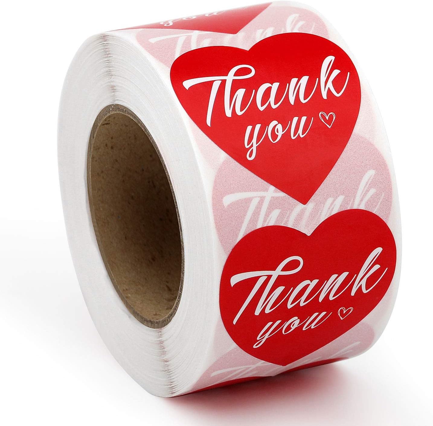 Methdic Thank You Stickers Labels Roll for Business Favors Birthday Gift Bags Baby Shower Wedding 500 Labels 1 Roll 1.5'' Waterproof (Thankyou-C) : Office Products