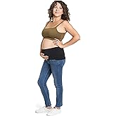 Maddie Moo Belly Band Seamless Maternity and Postpartum Shirt Extenders, Cotton, Singles