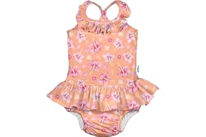 i play. by Green Sprouts One-Piece Swimsuit with Built in Reusable Swim Diaper | Helps Provide Secure Protection for Babies & Swimmers