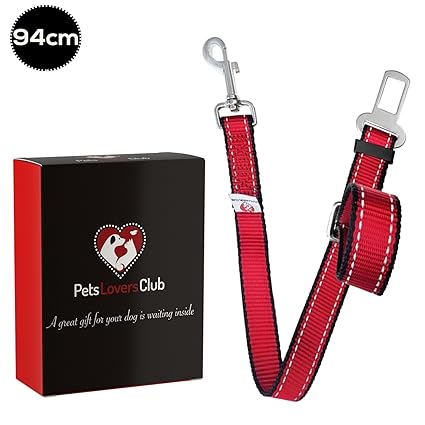 PetsLovers Hunde Adapter für Autosicherheitsgurt (35-63cm oder 55-94cm)