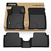 VIWIK Ford Maverick Floor Mats 2026-2022 Not Hybrid- All Weather, Custom Fit for 1st & 2nd Row, TPE, 3D Scanning Design, Non-Slip, Waterproof, Easy to Clean, Durable, Odorless