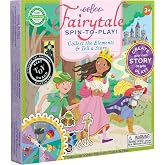eeBoo Fairytale Spinner Game, Story Building Game, Ages 5+, 2-4 Players | Introduces storytelling &amp; creative thinking. Includes spinner &amp; thematic pieces to create your own story. 15 minute game play