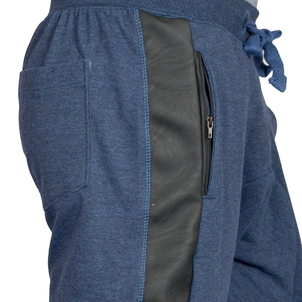 light blue leather work slim fit loungewear lower