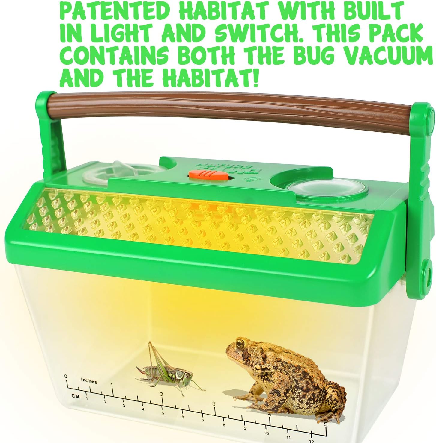 Nature Bound Bug Catcher Vacuum with Light Up Critter Habitat Case for Backyard Exploration - Complete Kit for Kids Includes Vacuum and Cage: Toys & Games
