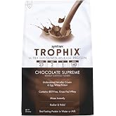 Syntrax Trophix Ultra Sustained‑Release Protein, Chocolate Supreme, 2 lb | 28 Servings - Supports Lean Muscle Growth &amp; Recovery, Micellar Casein, Whey &amp; Egg White Protein, Includes Glutamine Peptides