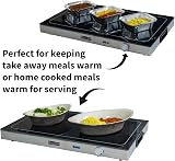 Callow Retail Electric Plate Warmer Tray 56cm Food Heater Adjustable Temp Glass view 4