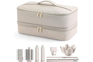 CESTMALL Carrying Case for Shark Flexstyle, Double-Layer Travel Case for Shark Flexstyle/Dyson Airwrap, Waterproof Storage Case Portable Travel Organiser Bag for Shark Flexstyle and Dyson Airwrap Styler