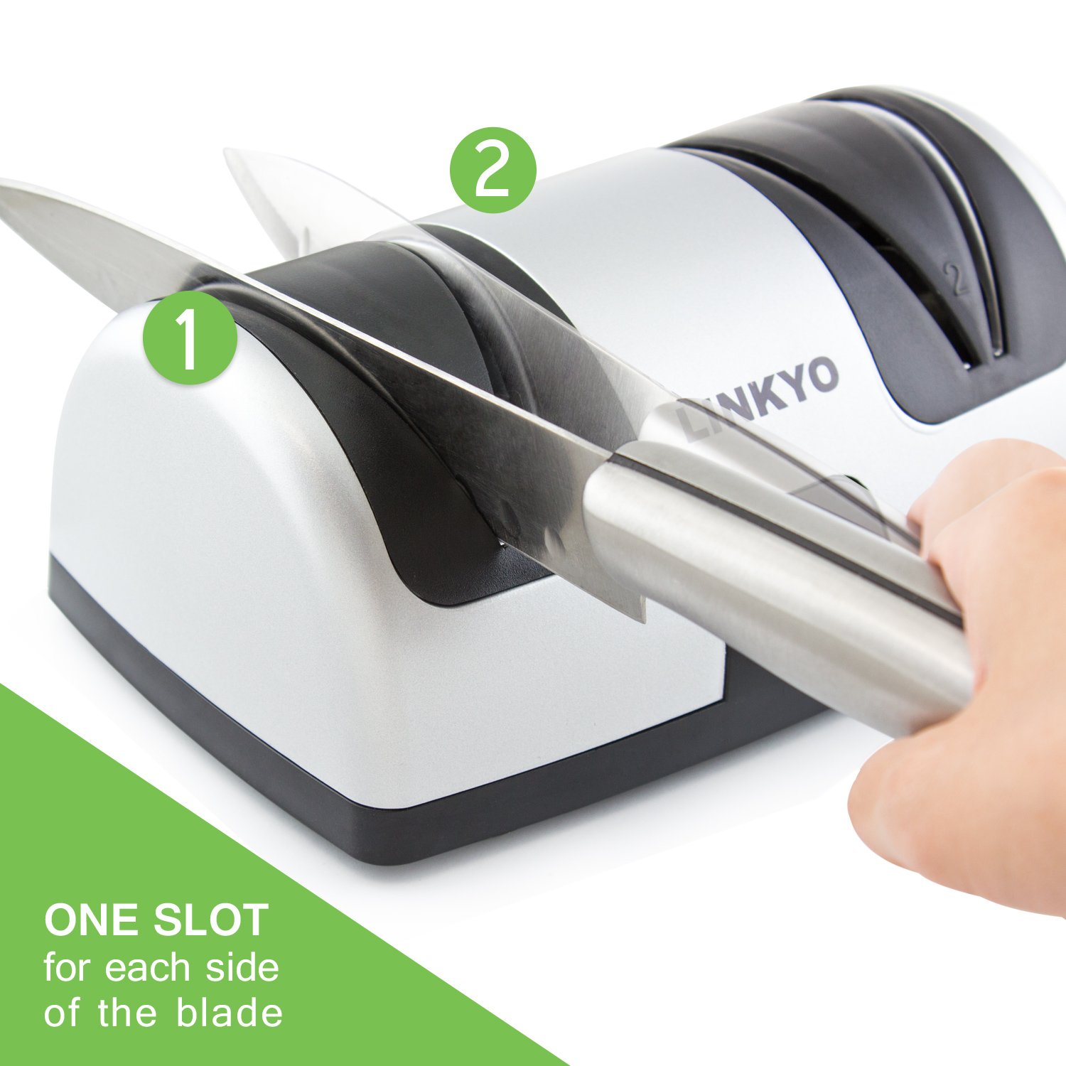 LINKYO Electric Knife Sharpener, Kitchen Knives Sharpening System Buy Online in UAE. Kitchen