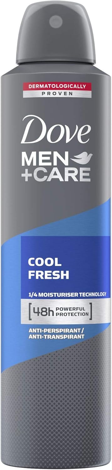 Dove Cool Fresh Anti-Perspirant Deodorant Aerosol for Men 250 ml - Pack of 6