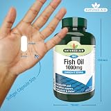 Natures Aid Fish Oil 1000mg Omega 3 180 Capsules High Strength EPA DHA view 3