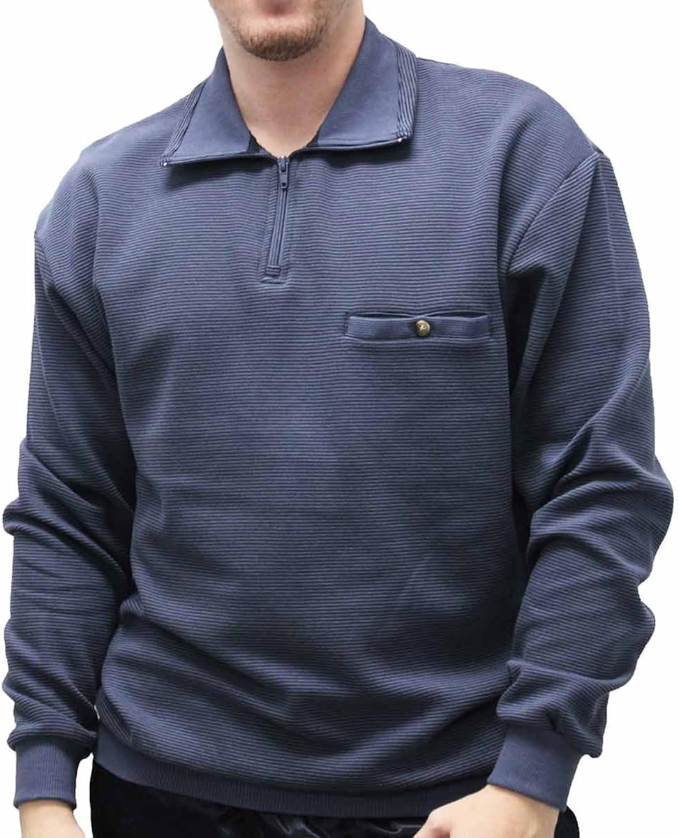 david taylor long sleeve banded bottom shirts