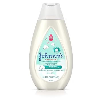 johnson's cottontouch newborn baby wash & shampoo