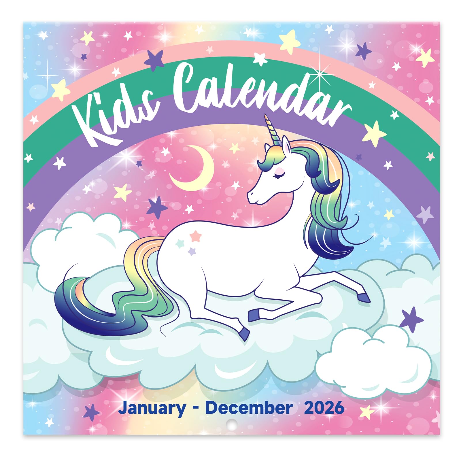 Photo 1 of 2026 Kids Calendar - 2026 Kids Wall Calendar, 12-Month Monthly Wall Calendar, Jan. 2026 - Dec. 2026, 2026 Calendar, 12" x 24" (Open), 2026 Wall Calendars