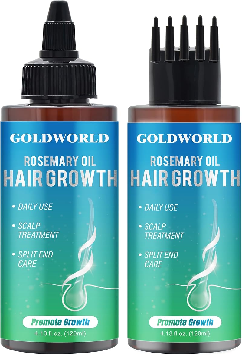 GoldWorld Rosemary Oil for Hair Growth 2x120ml Hair Serum Diluted