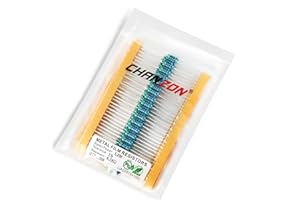 Chanzon 100pcs 1/2W (0.5W) 4.7K Ω ohm 4k7 Metal Film Fixed Resistor 0.01 ±1% Tolerance 4.7KR MF Through Hole Resistors Current Limiting Rohs Certificated