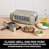 Ninja Stone Gold 3-in-1 Toaster Grill Panini Press Flip Design 7 Functions UK view 6