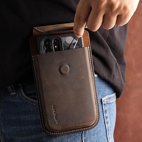 Gentlestache Cell Phone Case For Belt Gentlestache Leather Cell