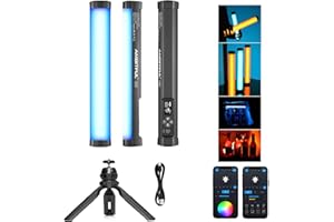 AMBITFUL A2 Full-Color RGB Tube Light, CRI 95 TLCI 97 Accurate Color,2500k-8500K Adjustable,RGB CCT HSI Mode, 29 Fx Light Eff