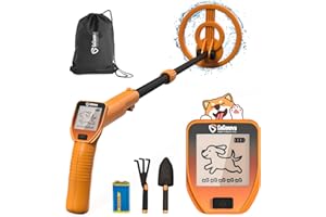 GoGonova Metal Detector, Adjustable 27.5” - 37.8” Metal Detector for Kids with LED Display, Lightweight Kids Metal Detector K