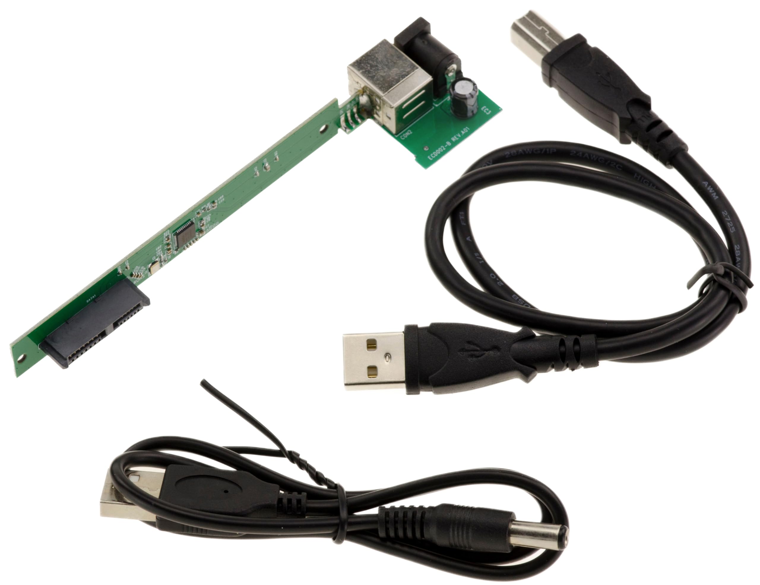 KALEA-INFORMATIQUE USB converter for Slim SATA CD DVD drives to adapt a laptop optical drive to a USB port