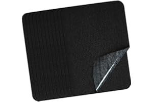 AXEN 12 Pieces Iron on Fabric Patches for Clothing and Pants Repair, 100% Cotton Sewing Repair Patches, Black