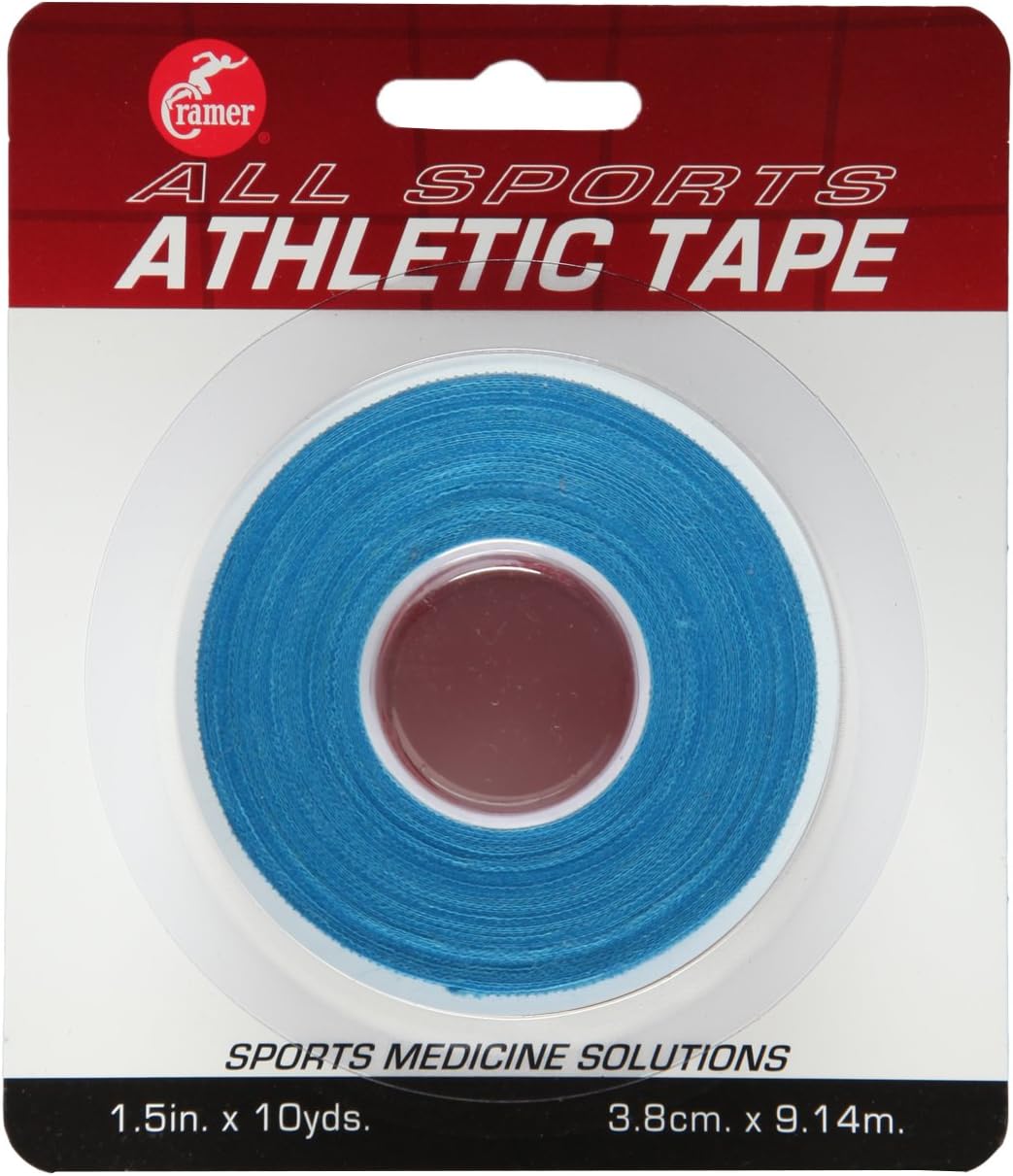 Cramer Team Color Athletic Tape, Easy Tear Tape for Ankle, Wrist, & Injury Taping, Protect & Prevent Injuries, Promote Healing, Athletic Training Supplies, 1.5" X 10 Yard Roll, Colored AT Tape, Single Roll: Industrial & Scientific