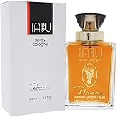 Dana Tabu Eau de Cologne Spray for Women, 3.4 Ounce