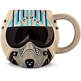 Toynk Top Gun: Maverick Iceman Helmet Sculpted Ceramic Mug | Large Coffee Cup For Cocoa, Tea | Holds 20 Ounces