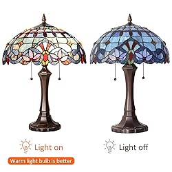 Capulina Tiffany Lamp Stained Glass Reading Table