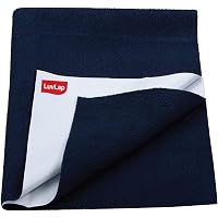 LuvLap Instadry Extra Absorbent Dry Sheet/Bed Protector - Navy Blue, 0m+ - Small 50 x 70cm