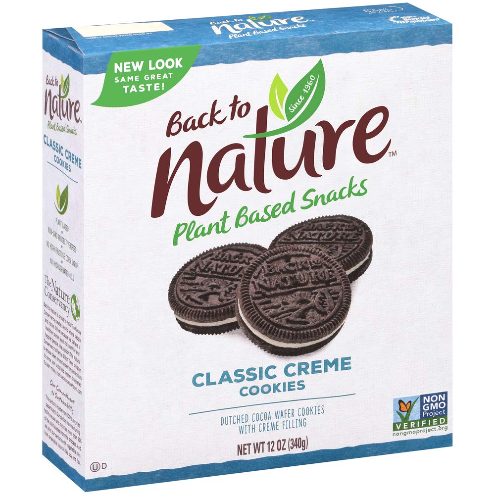 Amazon Com Back To Nature Cookies Non Gmo Classic Creme 12 Ounce Pack Of 6 Grocery Gourmet Food