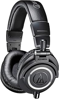 Audio-Technica ATH-M50x DJ-Kopfhörer für Studio, schwarz