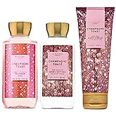 Bath and Body Works Champagne Toast Gift Set - Body Lotion - Body Cream and Shower Gel - Full Size