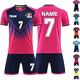 LAIFU Personalized Soccer Jersey for Adults Kids Custom Soccer Shirt with Name Number Logo