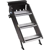 MORryde STP-207 StepAbove Fold-Up RV Entry Step - 3-Step (9" Step Rise), Fits 26" to 28" Door Width