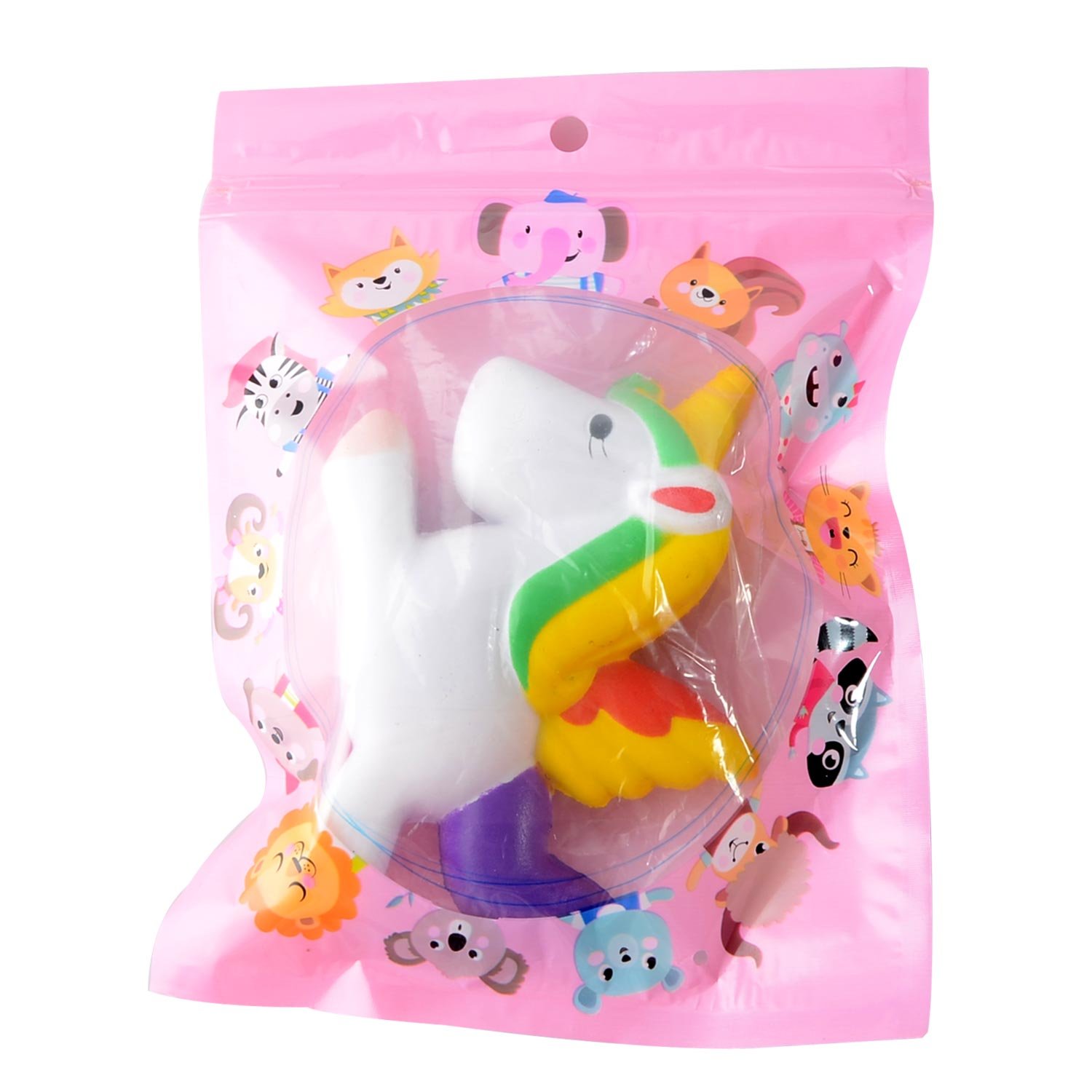 Firlar Unicorn Squishy Animal Slow Rising Stress Relief Toy for Kids Adults (A)