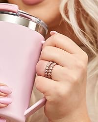 Rinfit Silicone Rings for Women 4mm Wide, 2.5mm