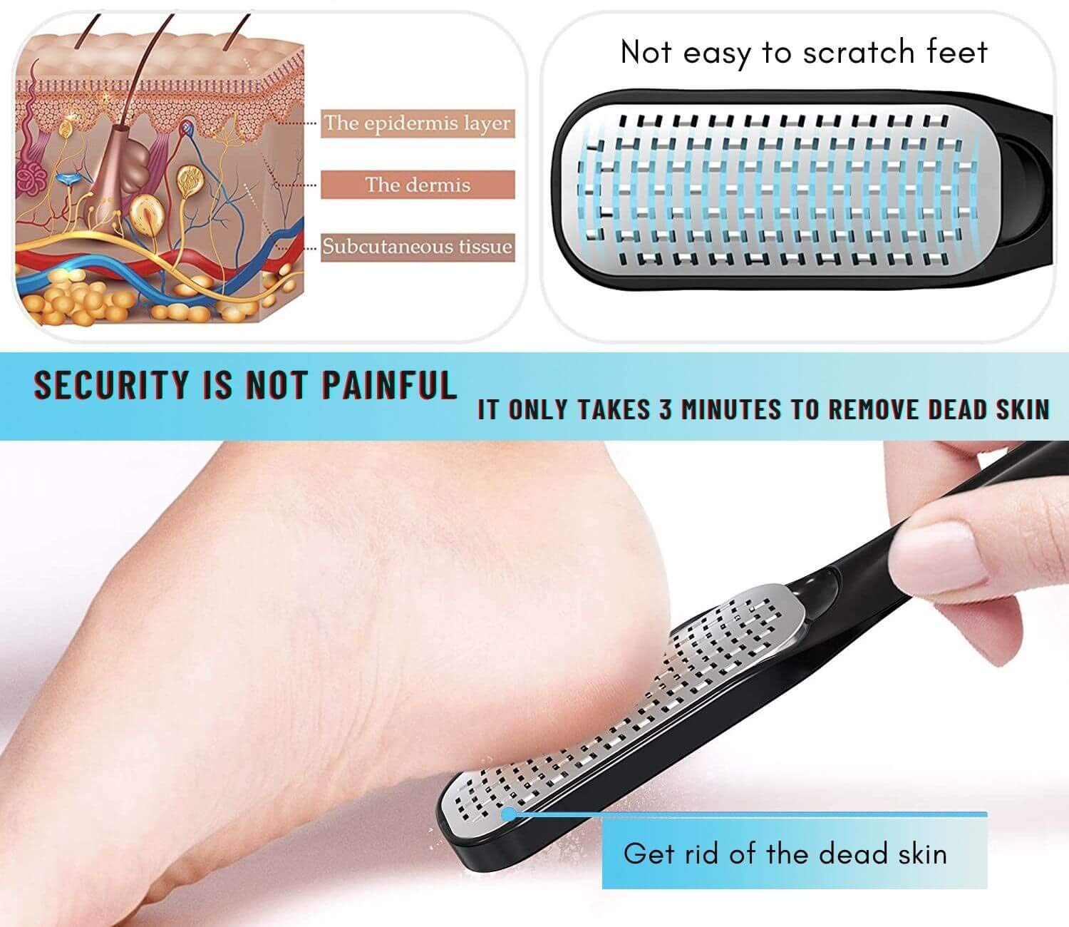 【LATEST 2020】Pedicure Foot File Callus Remover Kit- 18 Iin 1 Stainless Steel Foot Scraper and Foot Scrubber Dead Skin Foot Care Tool for Wet and Dry Feet, Foot Spa at Home : Beauty